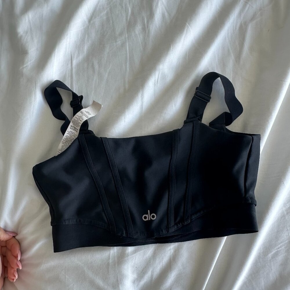 alo corset cropped top
